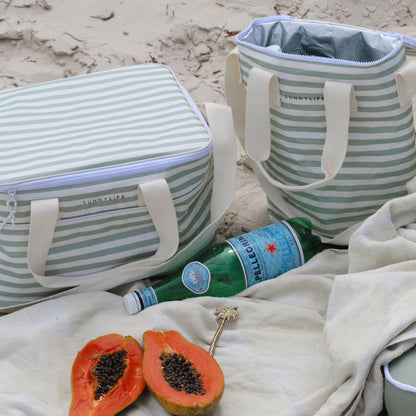 Sunnylife Cooler Bag - Sea Sage Stripe