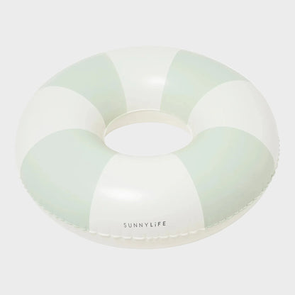 Sunnylife Tube Pool Ring - The Vocal Soft Olive Stripe