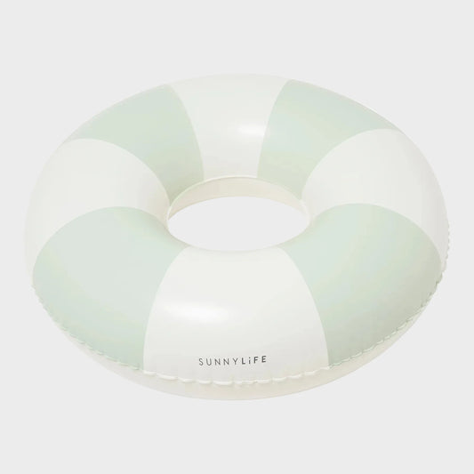 Sunnylife Tube Pool Ring - The Vocal Soft Olive Stripe