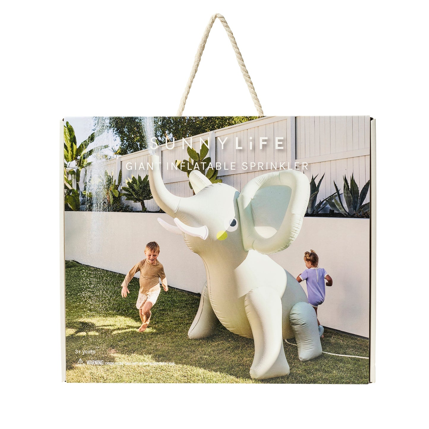 Sunnylife Inflatable Giant Sprinkler - Eli the Elephant Grey