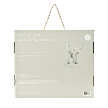 Sunnylife Inflatable Giant Sprinkler - Eli the Elephant Grey