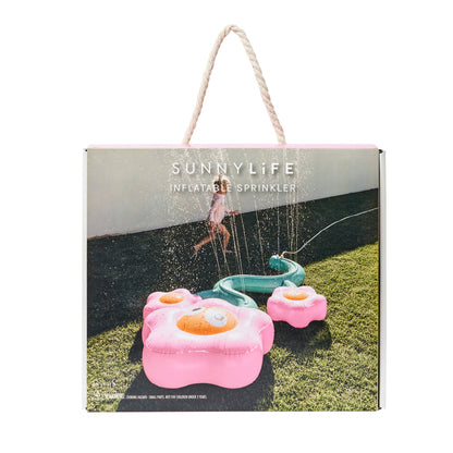 Sunnylife Inflatable Giant Sprinkler - Poppy The Peach Pink Flower