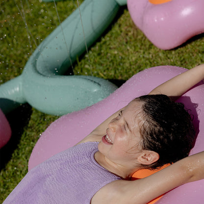 Sunnylife Inflatable Giant Sprinkler - Poppy The Peach Pink Flower