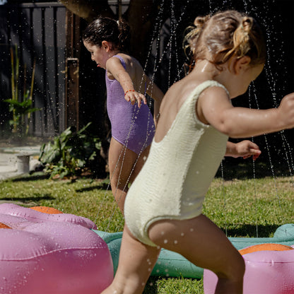 Sunnylife Inflatable Giant Sprinkler - Poppy The Peach Pink Flower