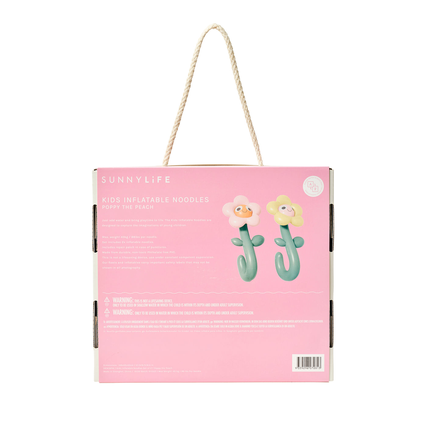 Sunnylife Inflatable Noodle- Poppy The Peach Multi