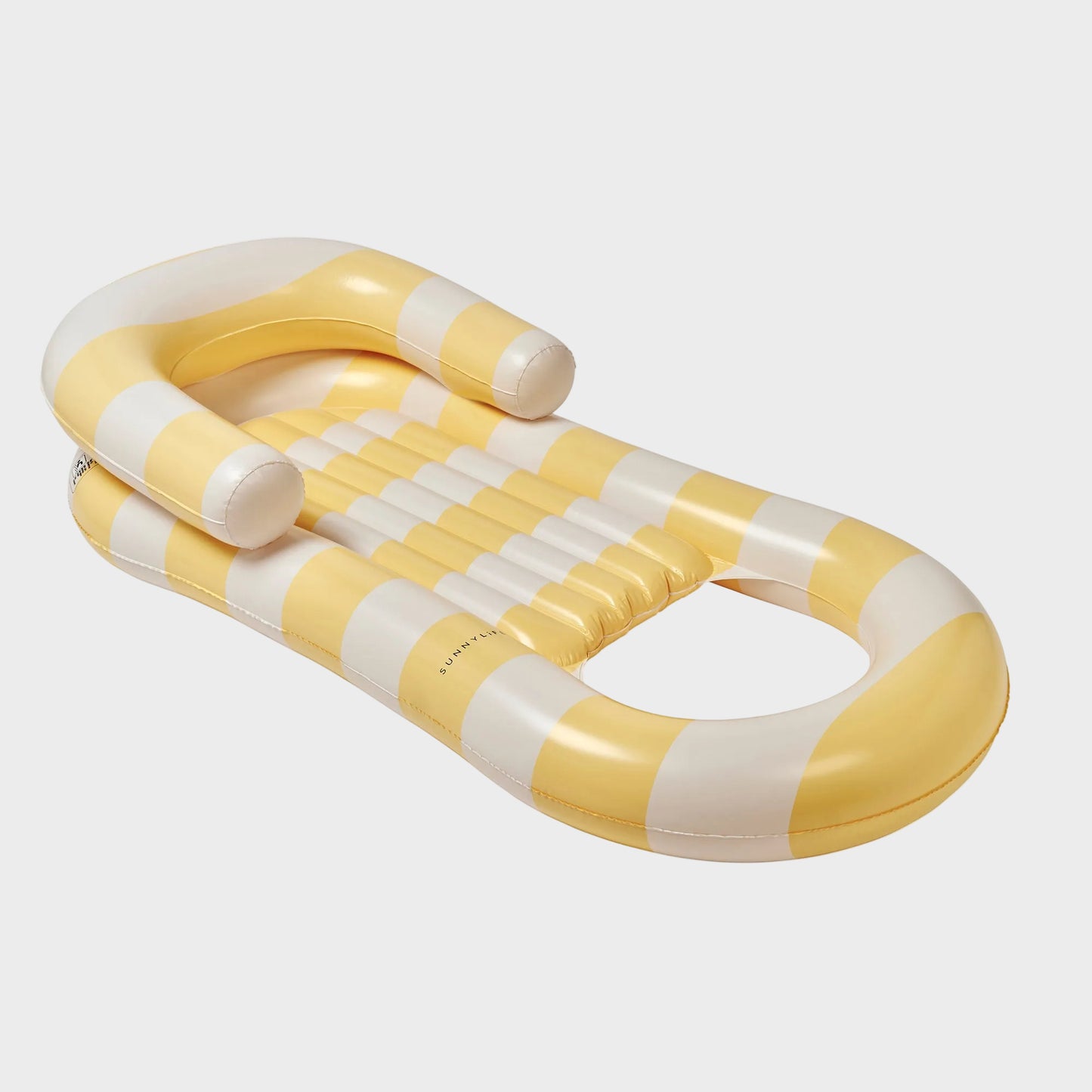 Sunnylife Laze & Lounge Float - La Mer Limon Stripe