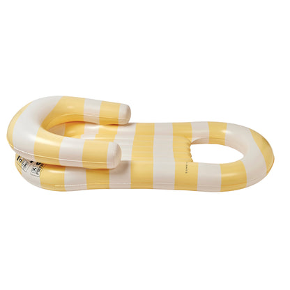 Sunnylife Laze & Lounge Float - La Mer Limon Stripe