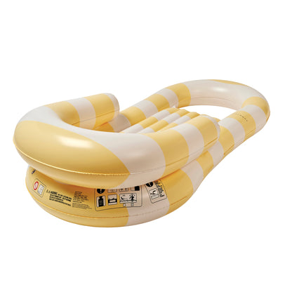 Sunnylife Laze & Lounge Float - La Mer Limon Stripe