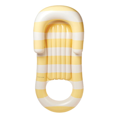 Sunnylife Laze & Lounge Float - La Mer Limon Stripe