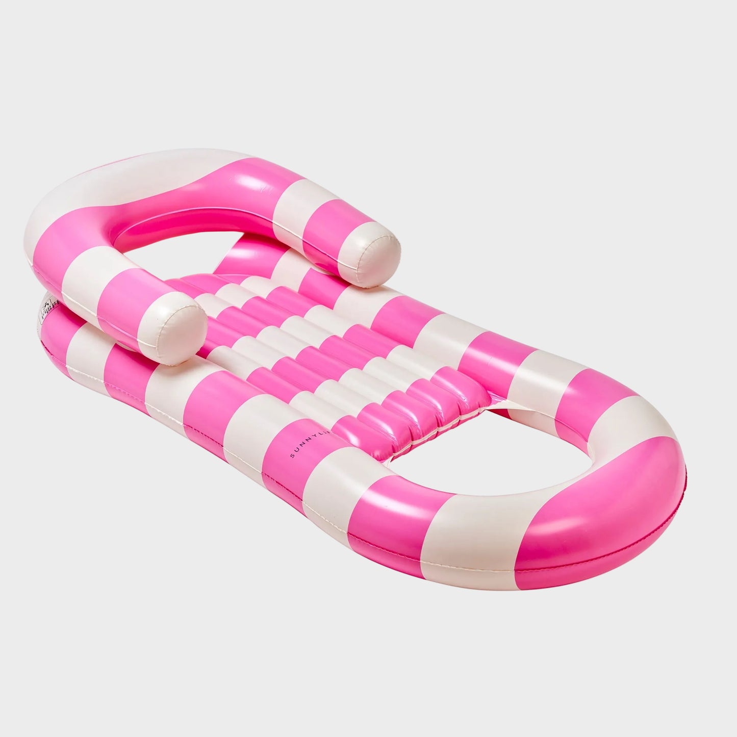 Sunnylife Laze & Lounge Float - Pool Party Magenta Stripe