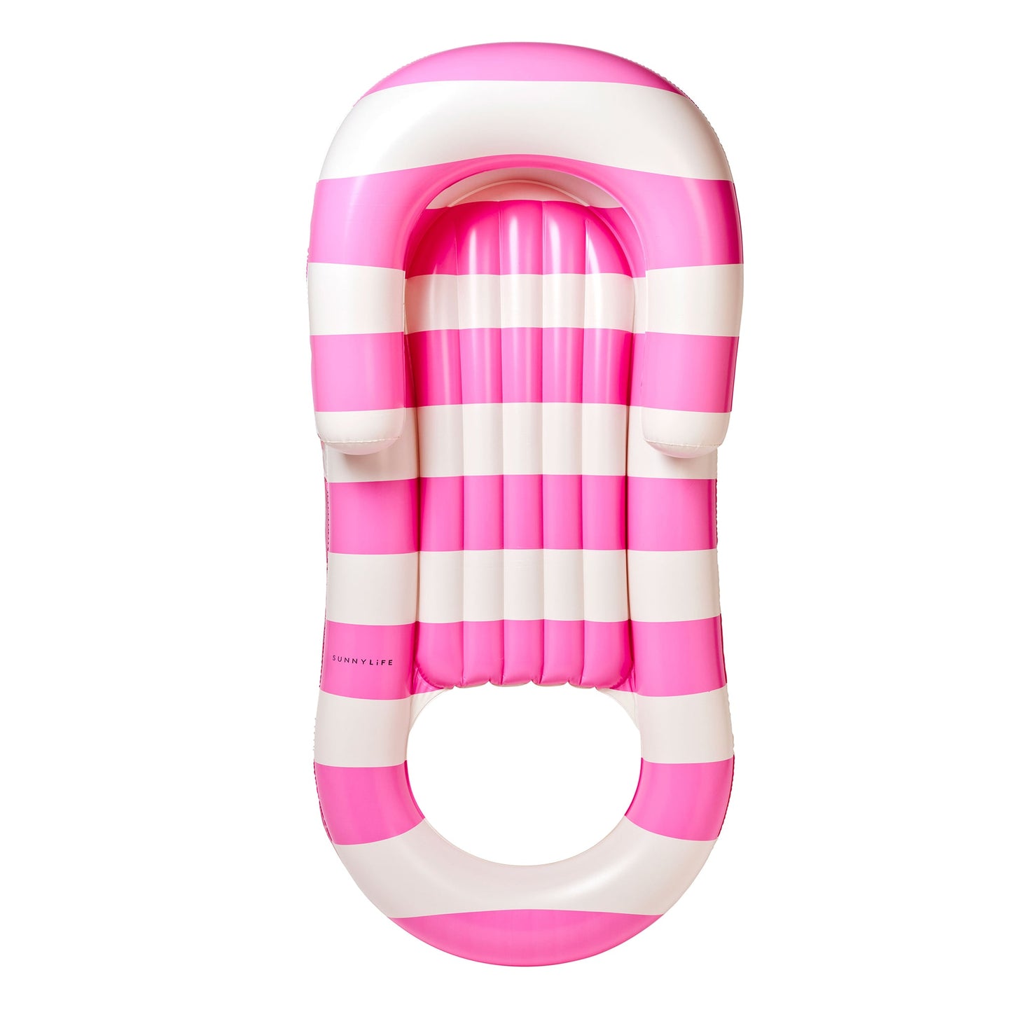 Sunnylife Laze & Lounge Float - Pool Party Magenta Stripe