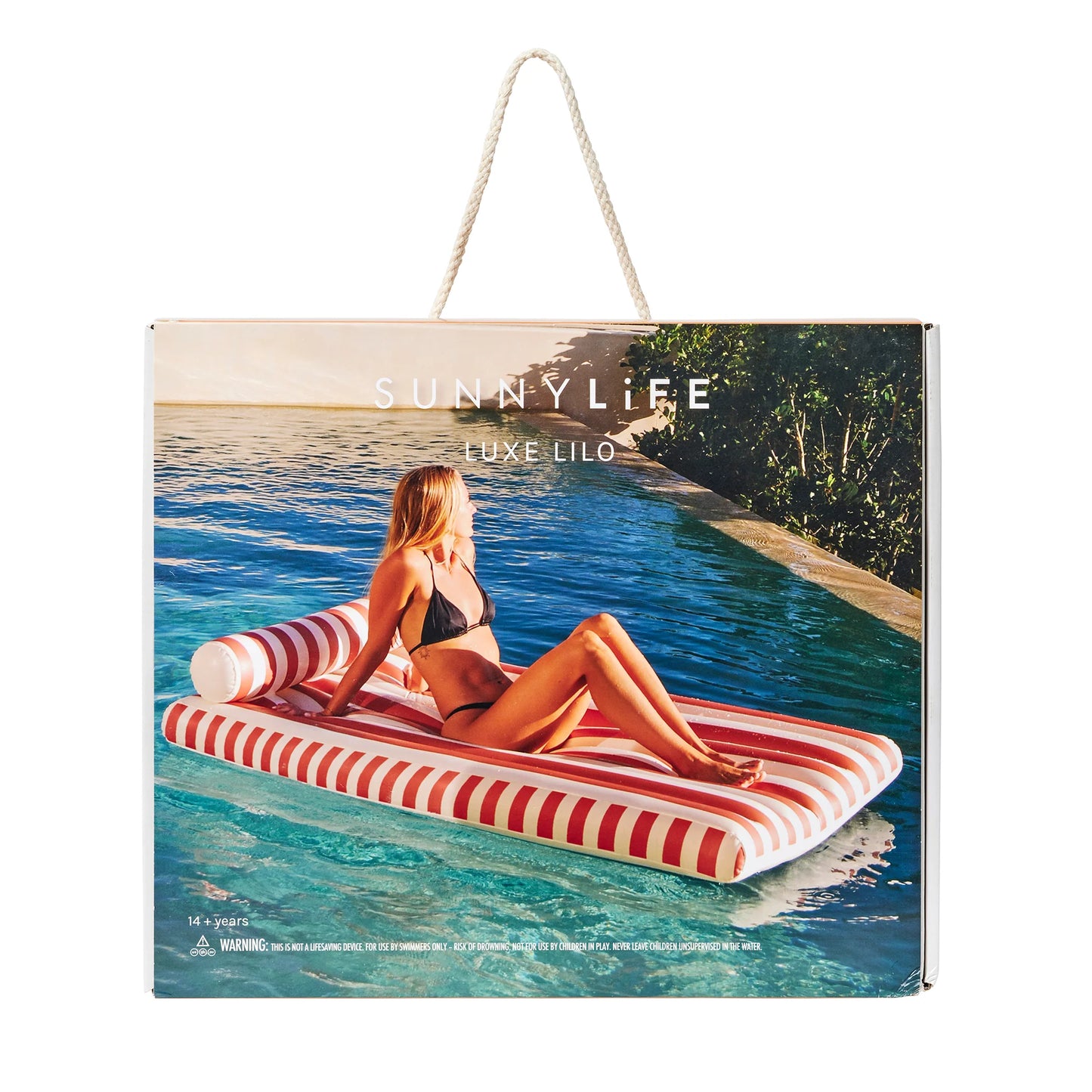 Sunnylife Luxe Lilo - Tierra Clay Stripe