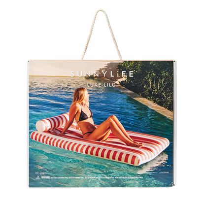 Sunnylife Luxe Lilo - Tierra Clay Stripe