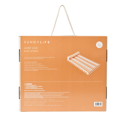 Sunnylife Luxe Lilo - Tierra Clay Stripe