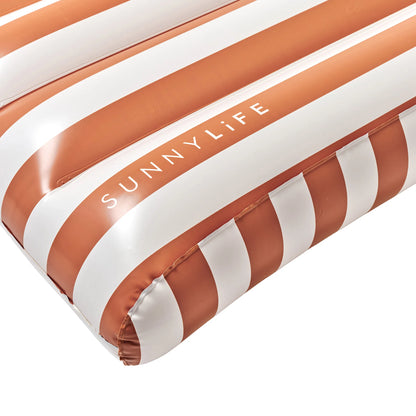 Sunnylife Luxe Lilo - Tierra Clay Stripe
