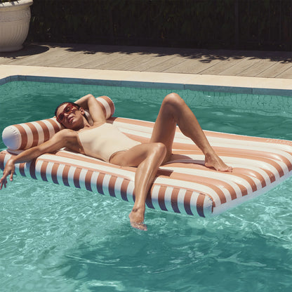Sunnylife Luxe Lilo - Tierra Clay Stripe