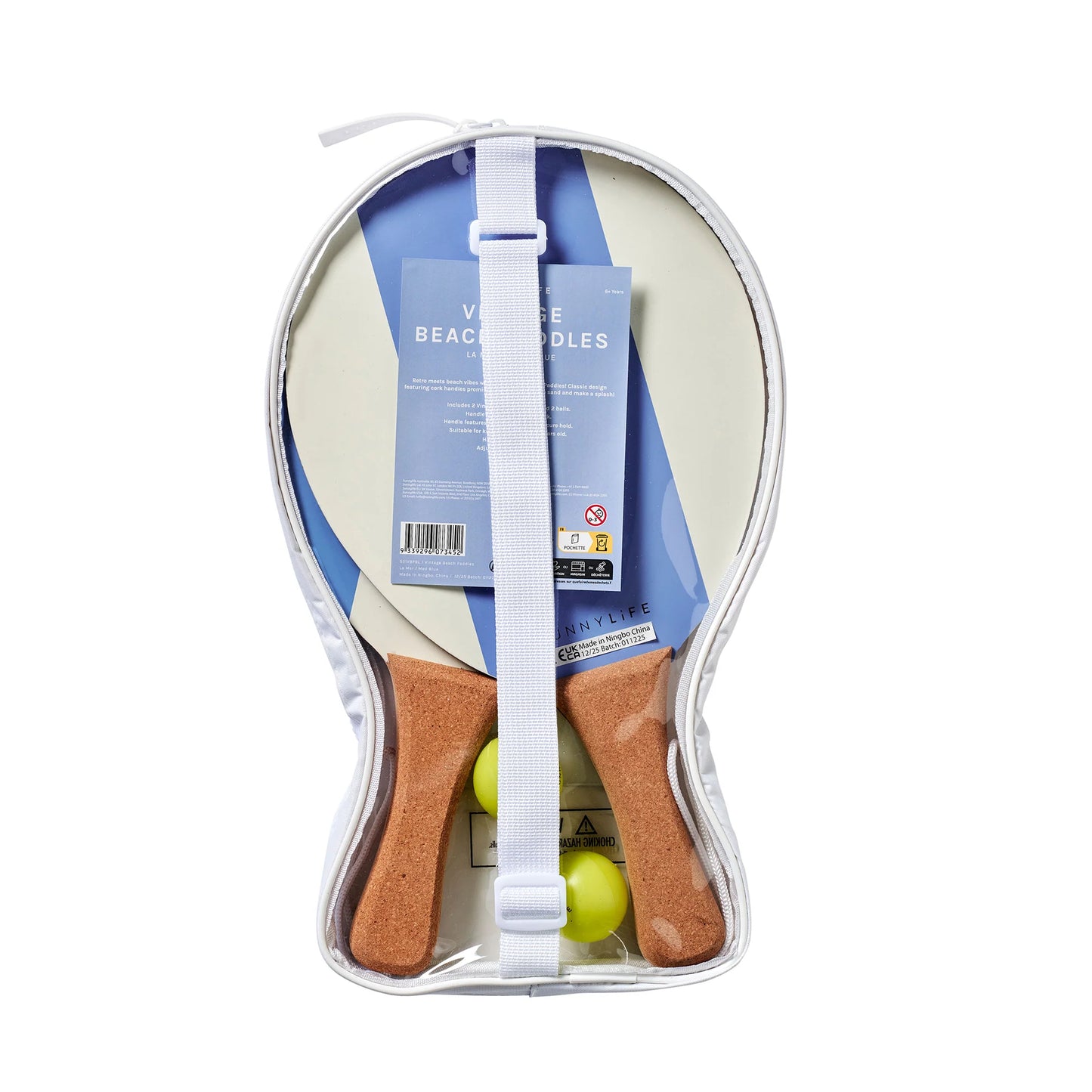 Sunnylife Vintage Beach Paddles - La Mer Med Blue