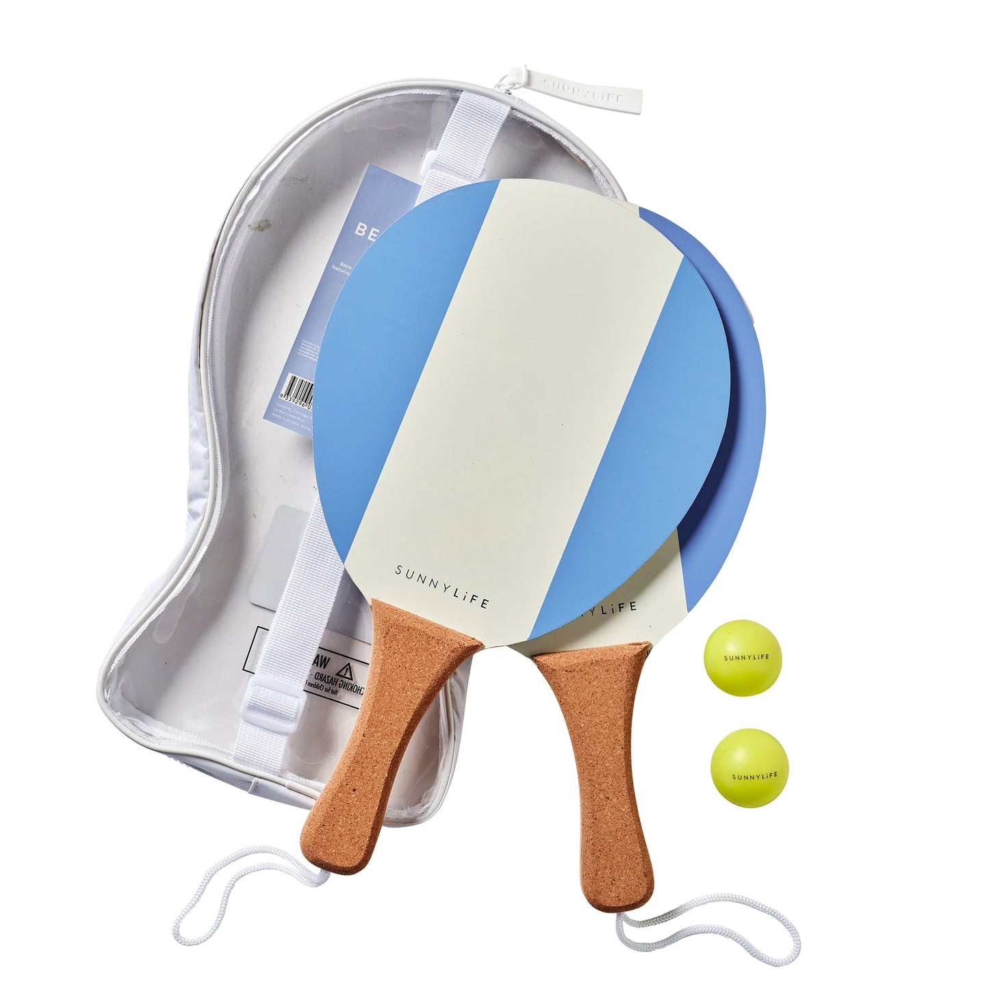 Sunnylife Vintage Beach Paddles - La Mer Med Blue