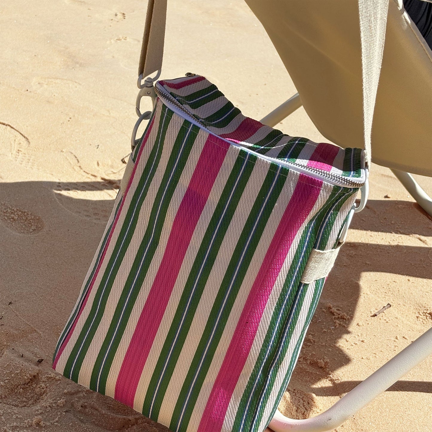Sunnylife Cooler Drink Bag - Seagrass Green Multi