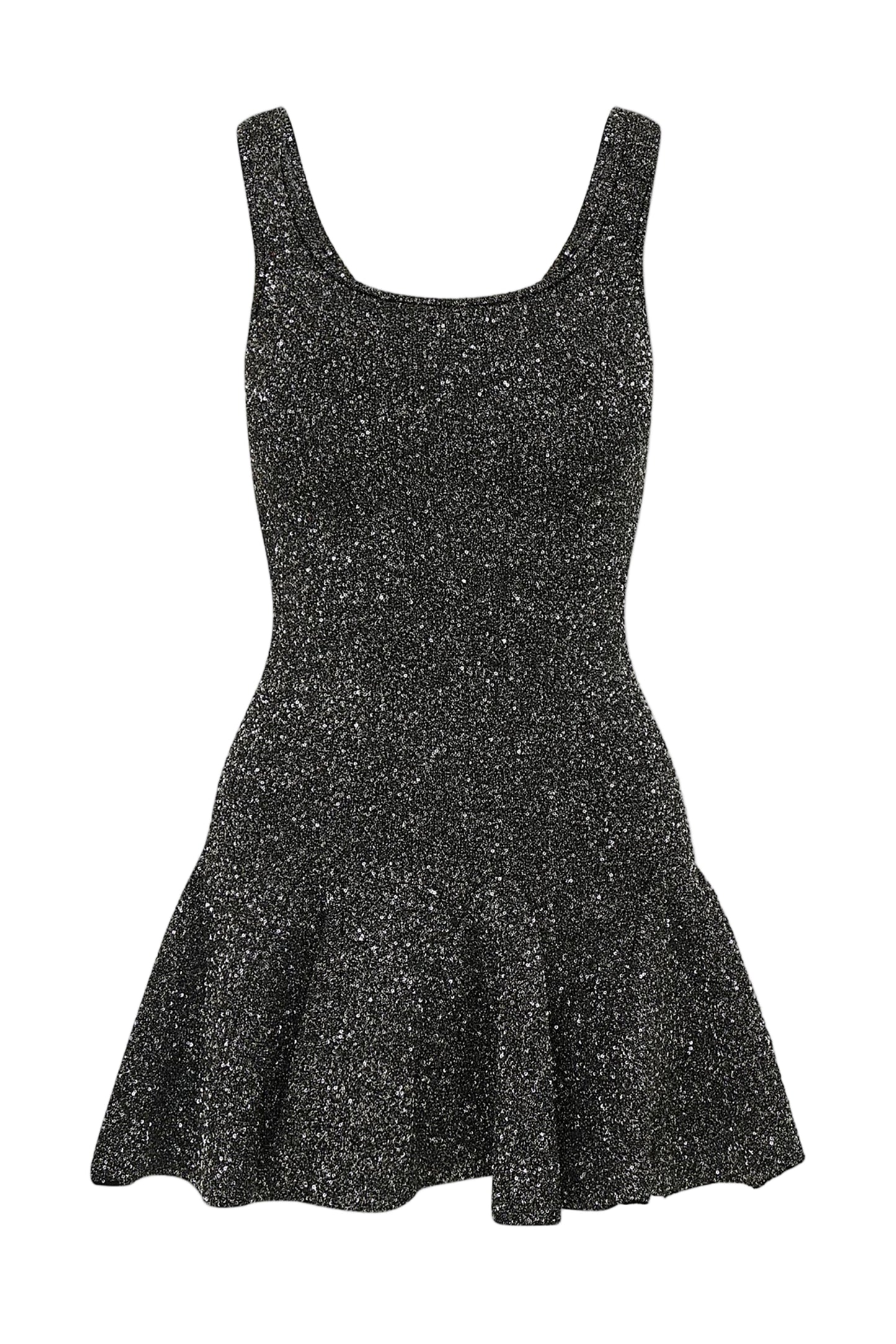 LOVESHACKFANCY Sarajane Sequin Stretch Knit Mini Dress