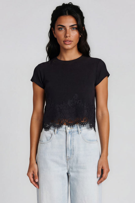 Generation Love Paige Rib Lace Combo Top