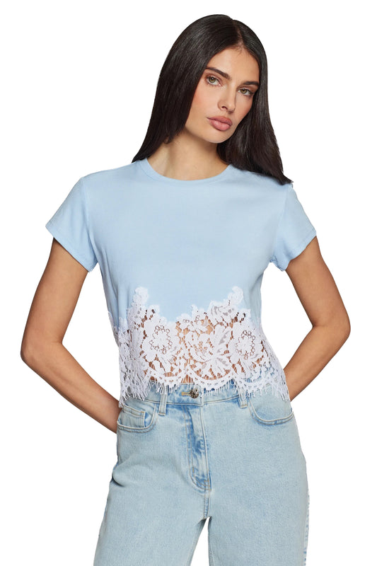 Generation Love Paige Rib Lace Combo Top