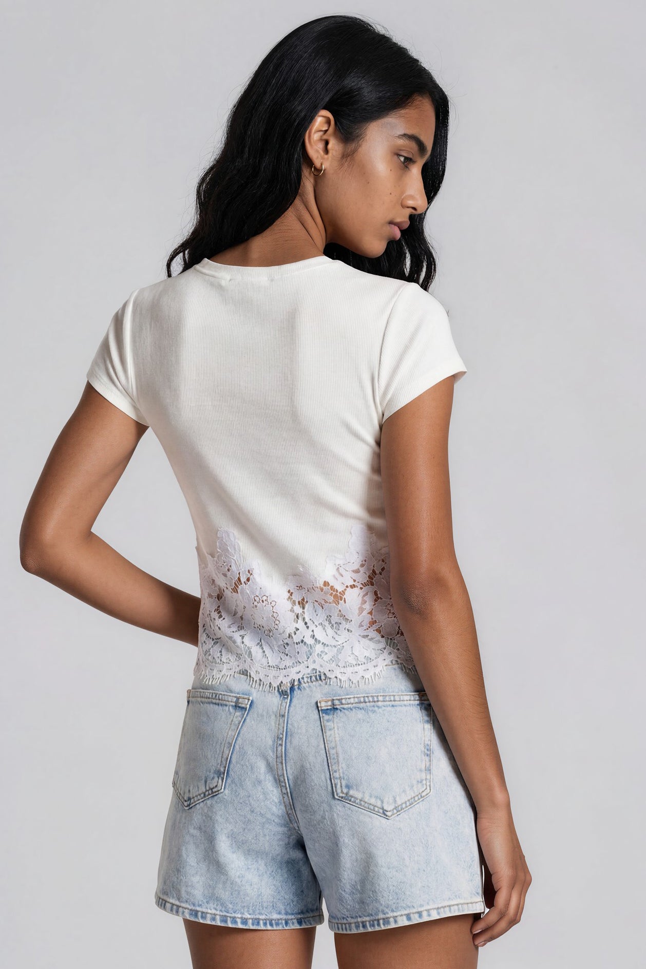 Generation Love Paige Rib Lace Combo Top