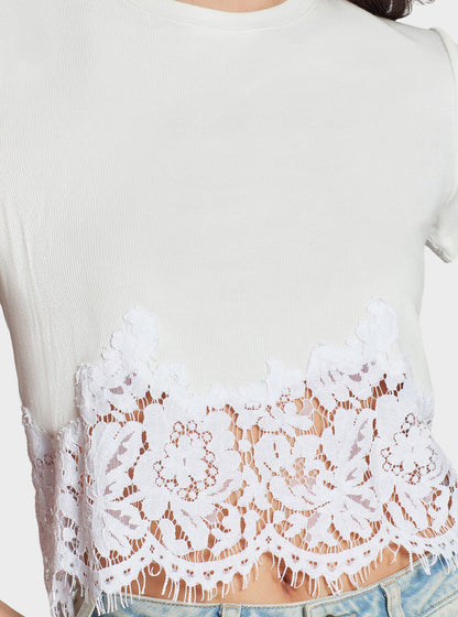 Generation Love Paige Rib Lace Combo Top