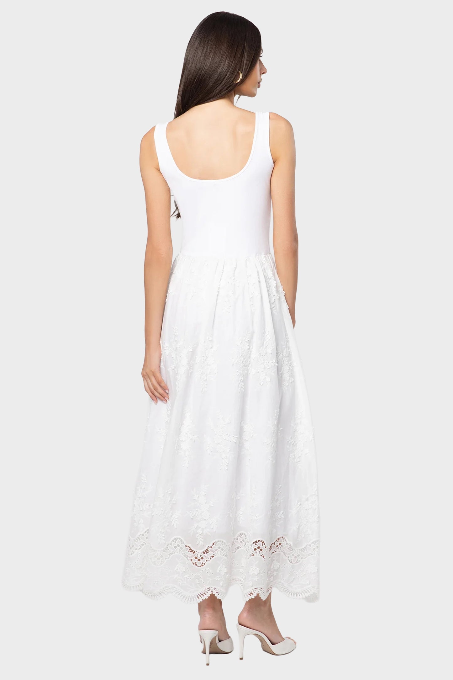Generation Love Leann 3D Voile Combo Midi Dress