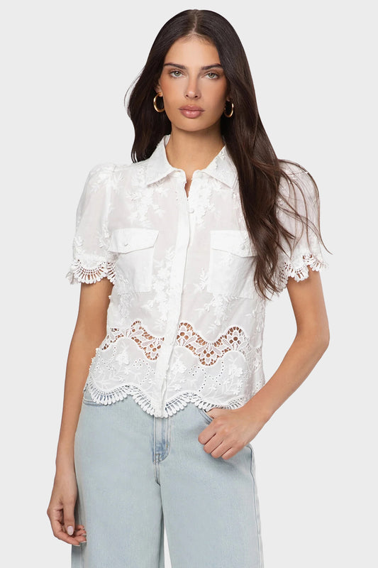 Generation Love Mina Lace Shirt