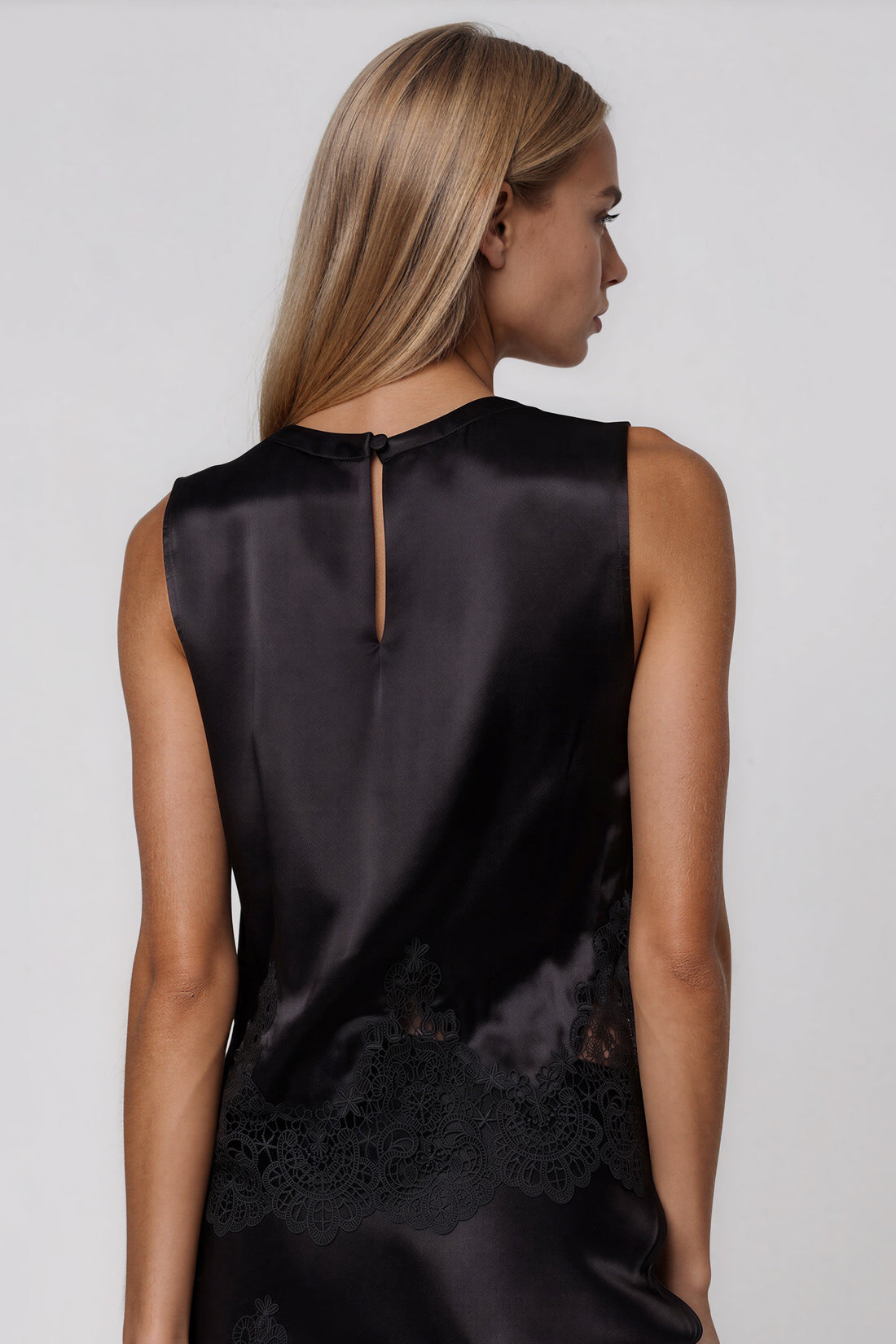 Generation Love Tegan Lace Combo Liquid Satin Top