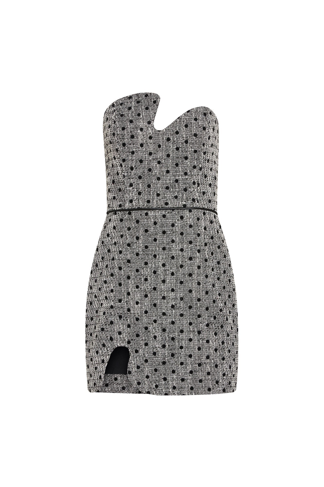 Amanda Uprichard Puzzle Strapless Dress