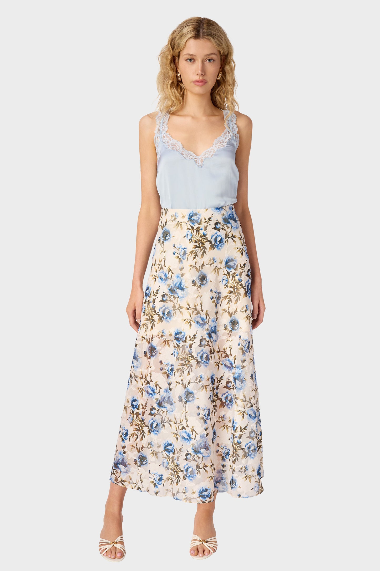 Cami NYC Jayna Burnout Chiffon Skirt