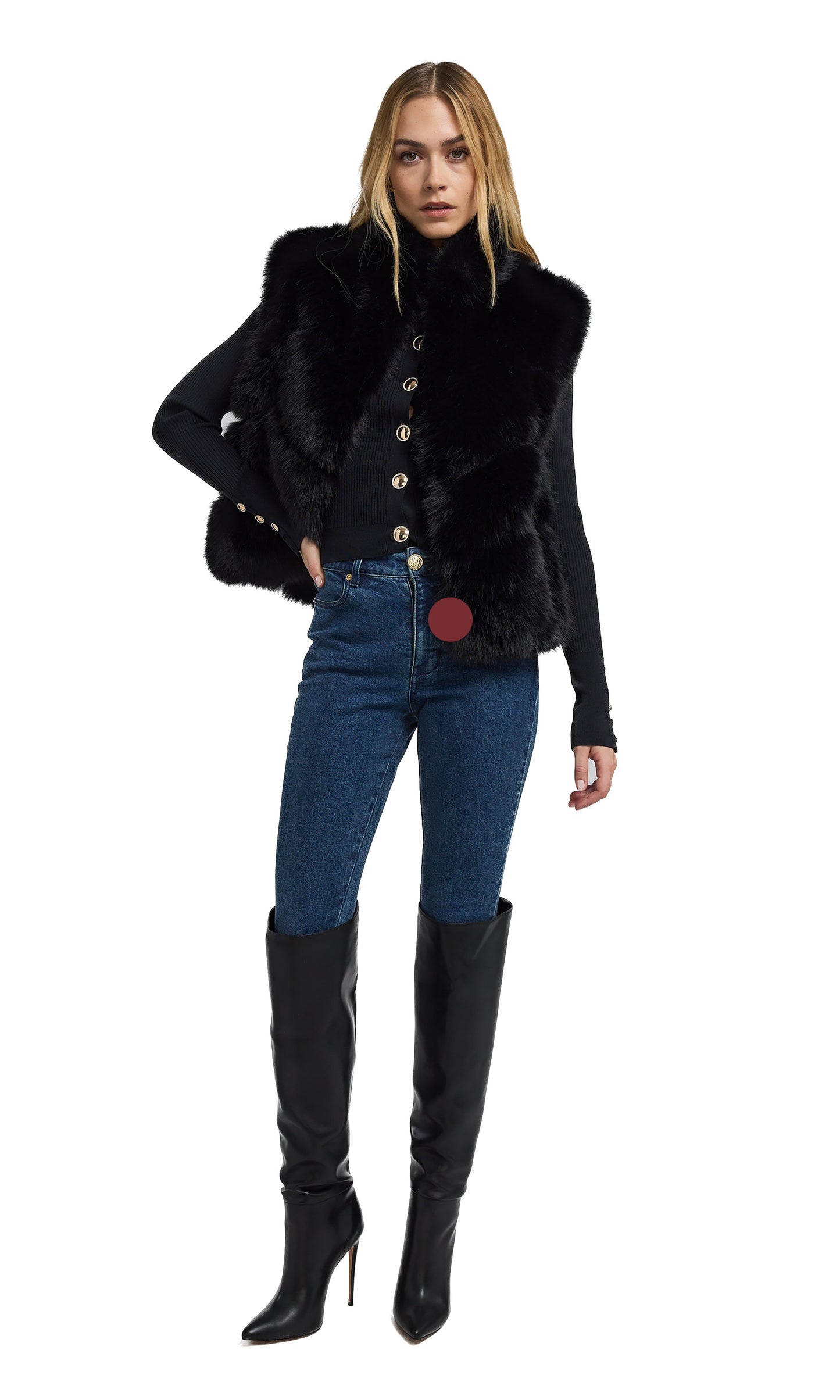 Generation Love Rosario Faux Fur Vest