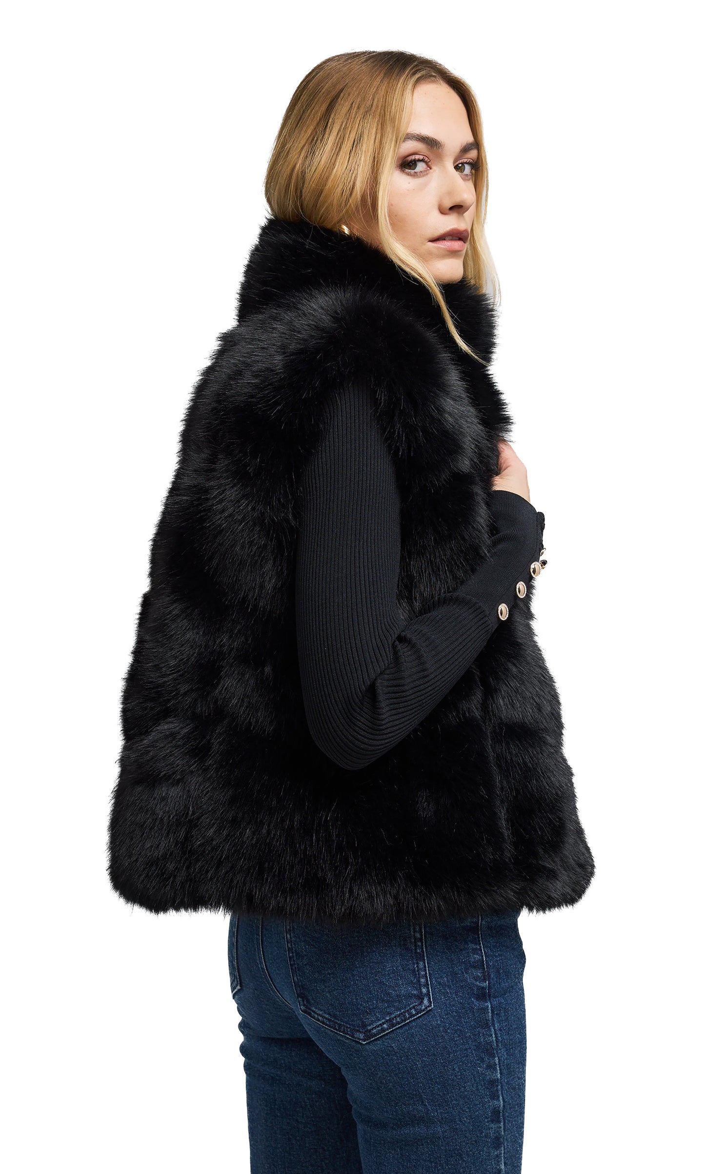 Generation Love Rosario Faux Fur Vest