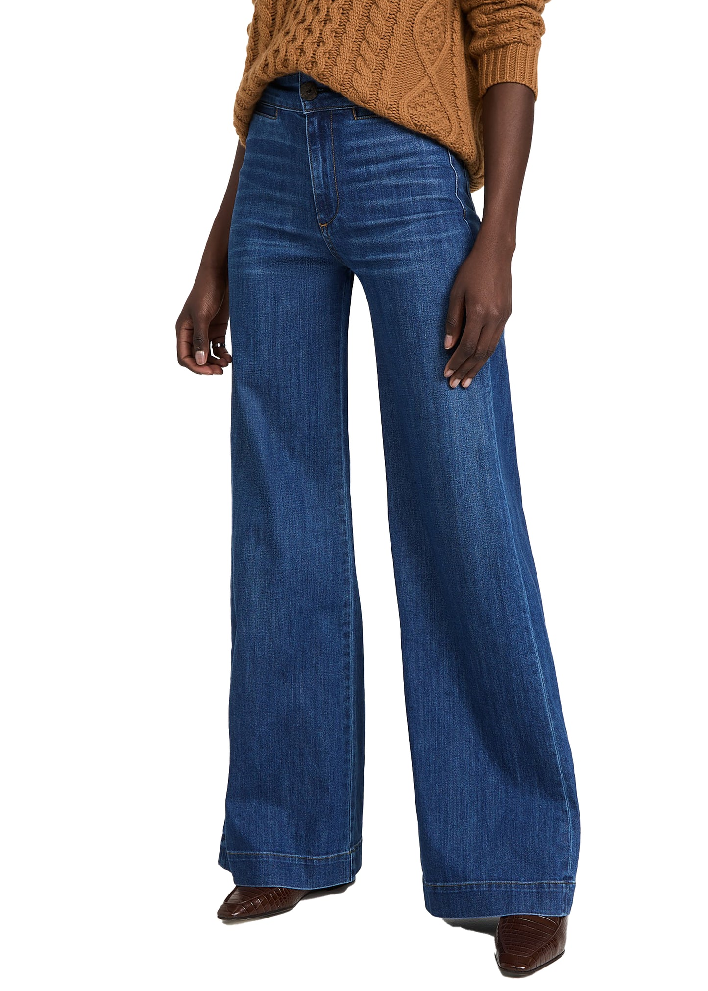 ASKK NY Brighton Wide Leg Jeans - Mercury