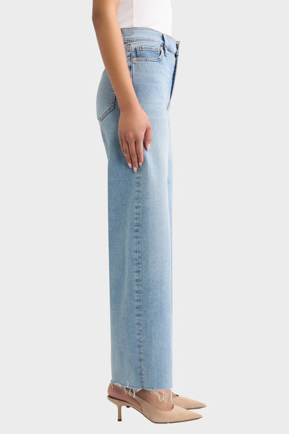 FRAME Le Slim Palazzo - Dovetail Raw Fray