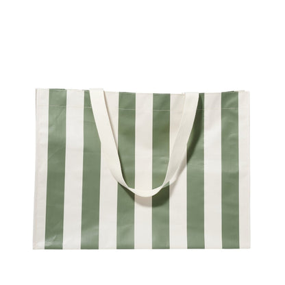 Sunnylife Carryall Beach Bag - The Vacay Olive Stripe
