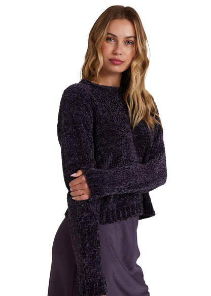 Bella Dahl Crew Neck Chenille Sweater