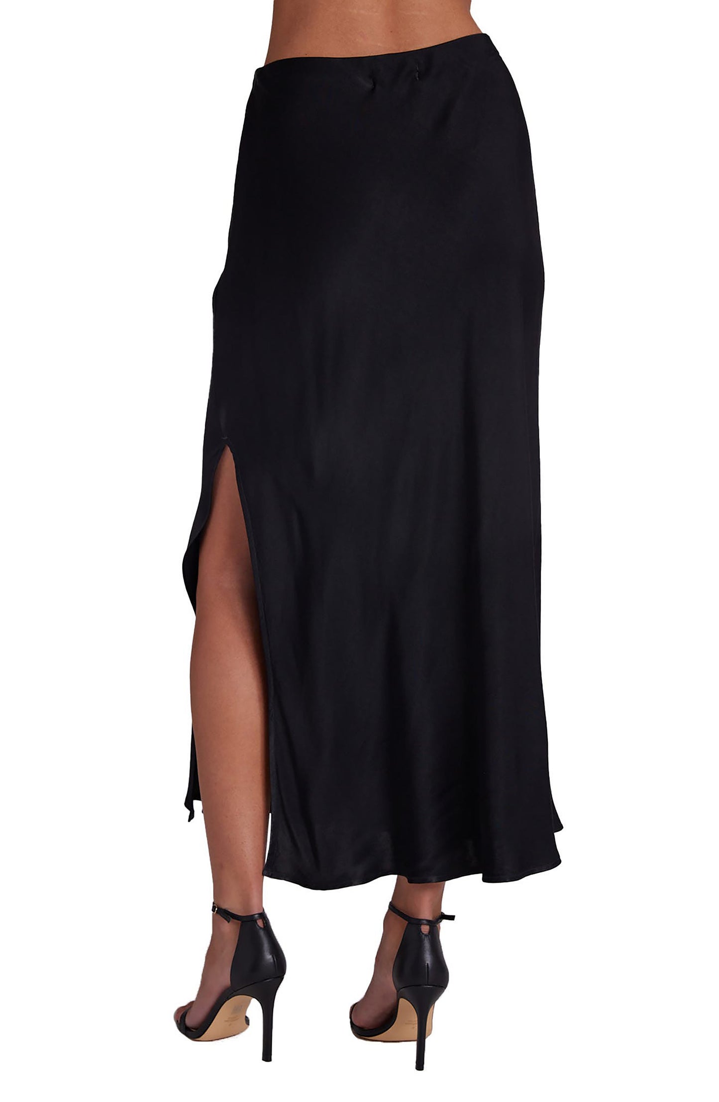 Bella Dahl Satin Side Slit Maxi Skirt