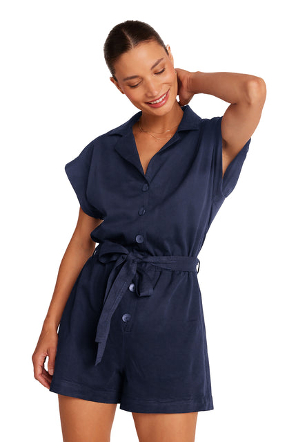 Bella Dahl Brooke Notch Collar Romper