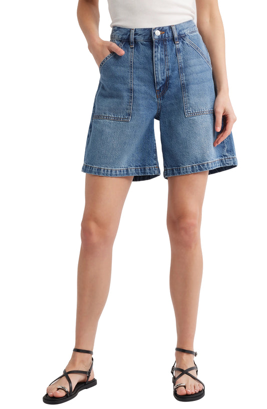 FRAME The Utility Denim Shorts - Stranger