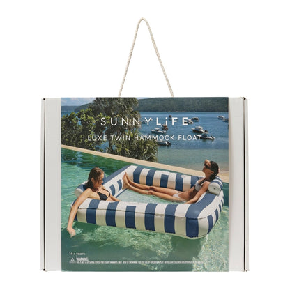 Sunnylife Luxe Twin Hammock Float - Le Weekend Nay Stripe