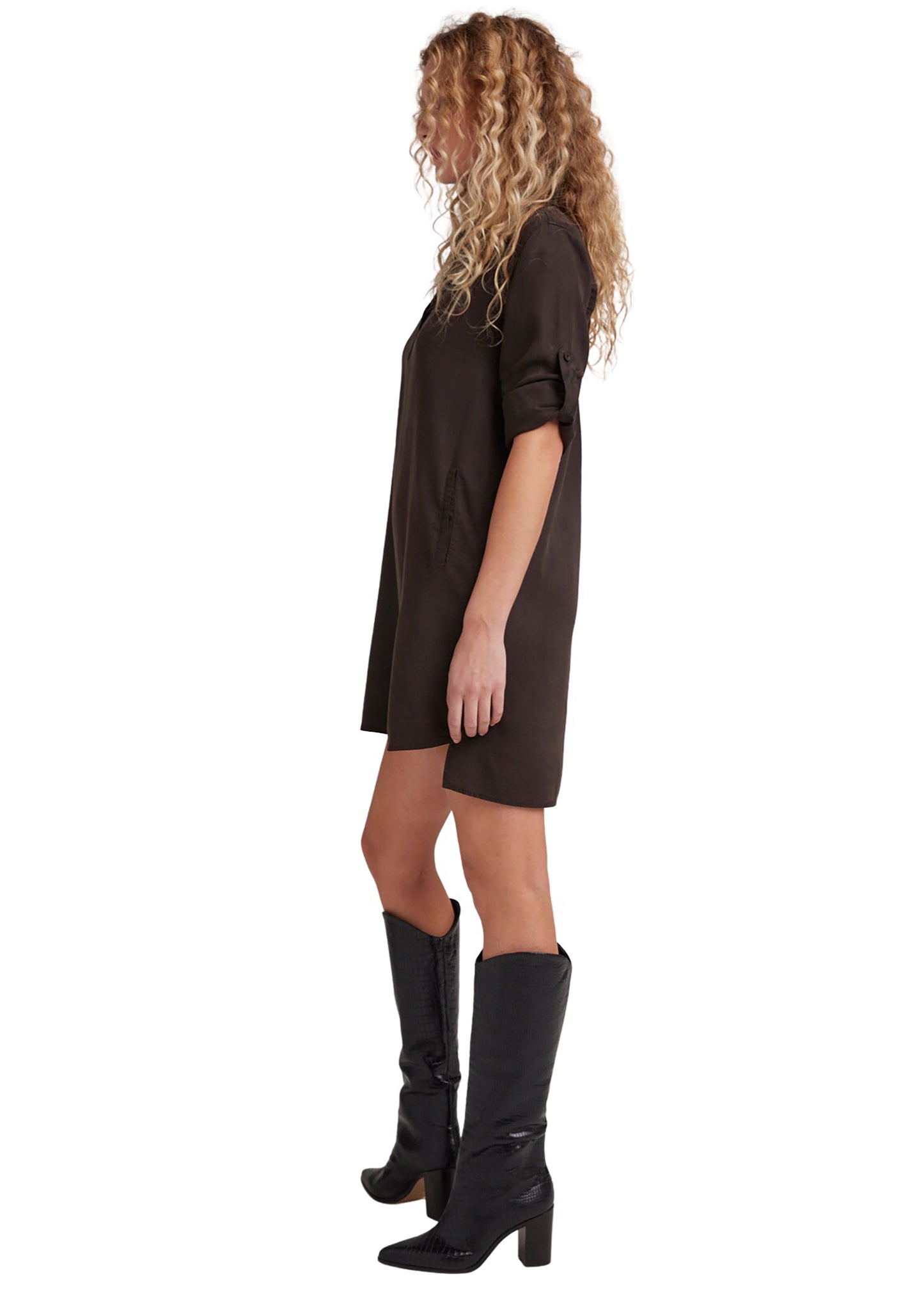 Bella Dahl Long Sleeve A-Line Dress