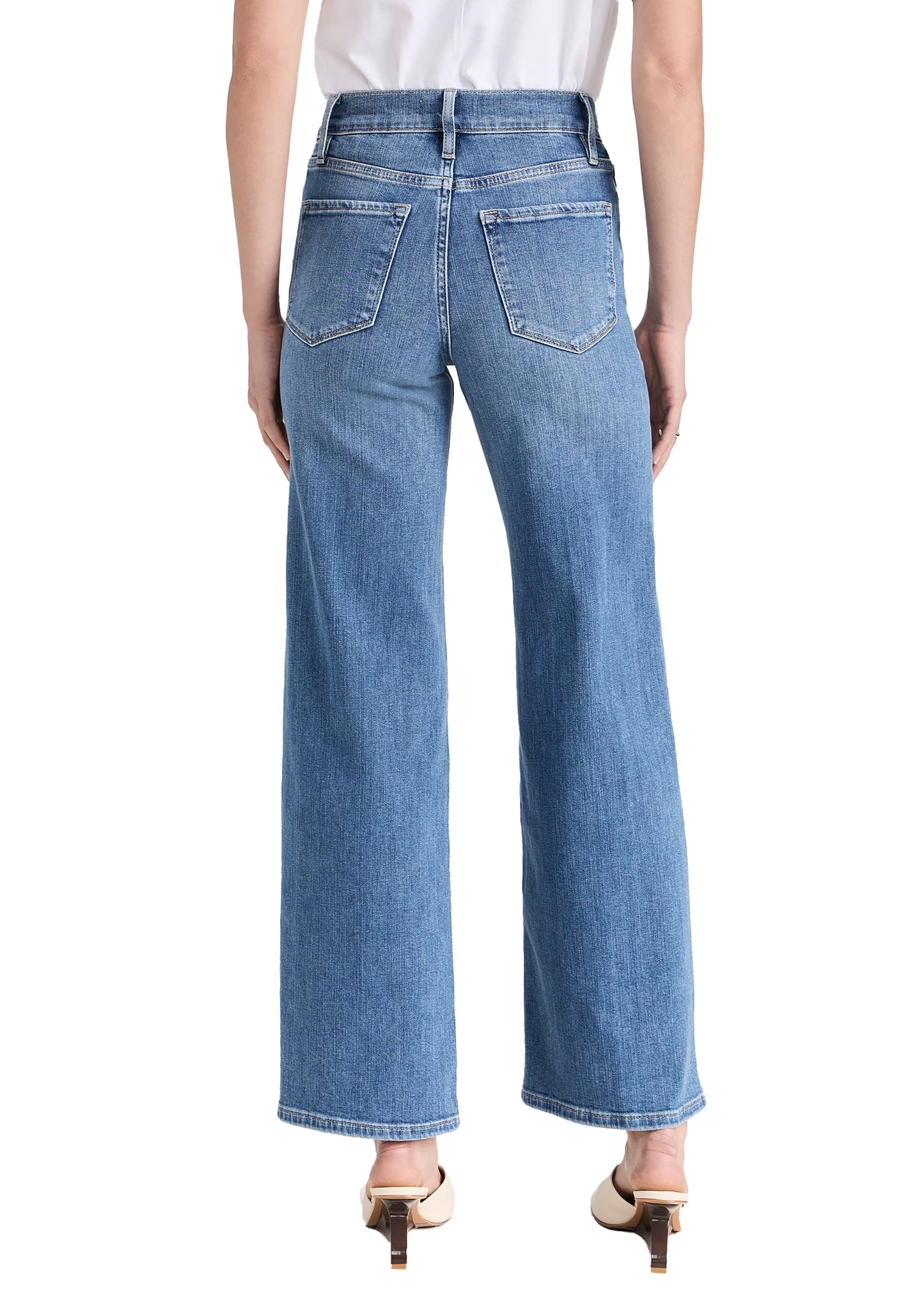 FRAME Le Slim Palazzo Jeans - Drizzle