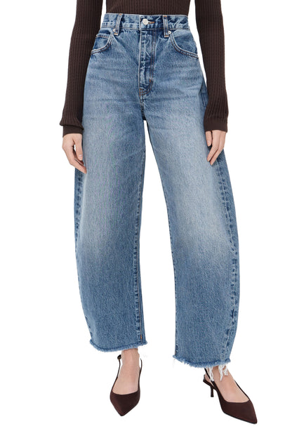 FRAME The Bubble Crop Jeans -  Rapture Raw Fray