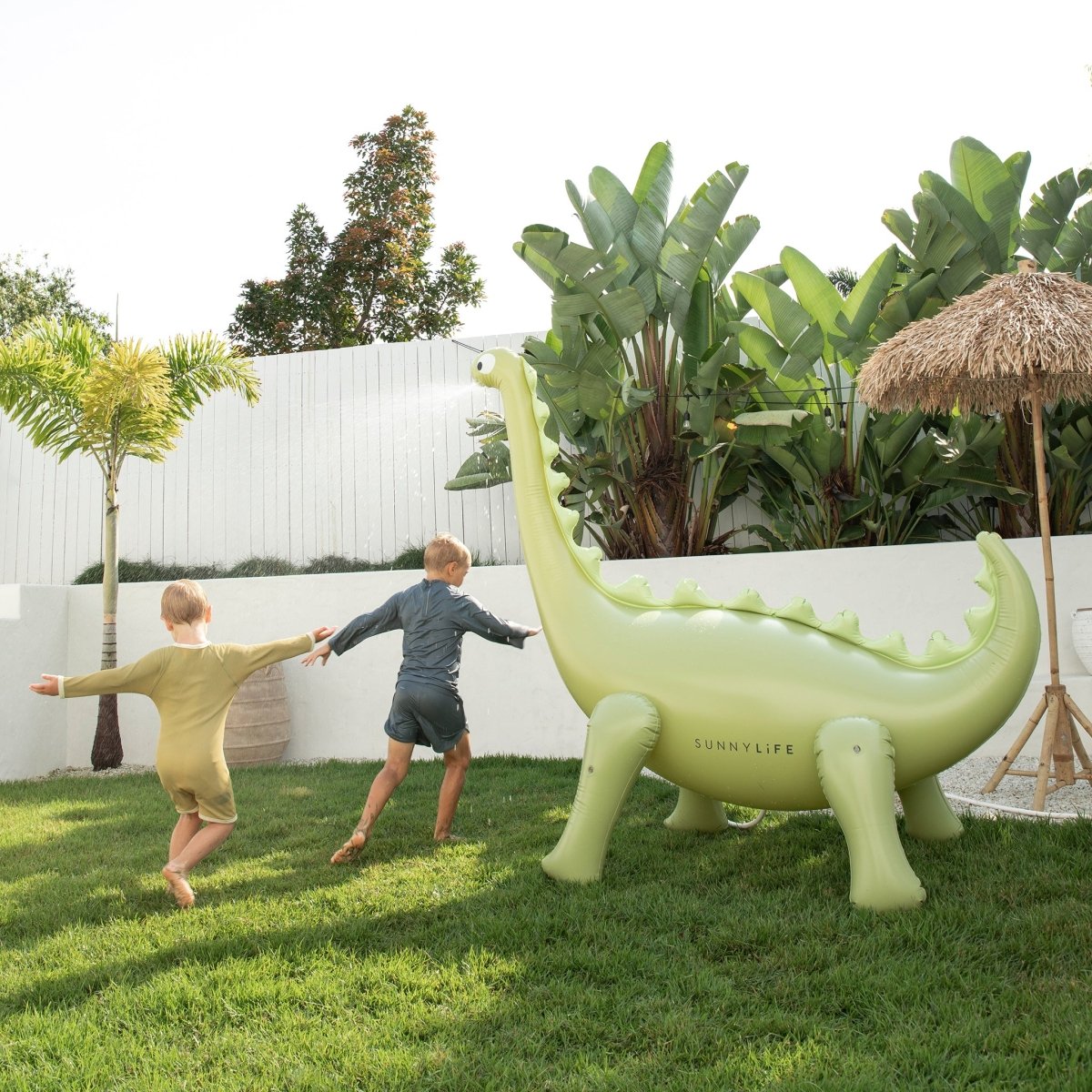 Sunnylife Inflatable Giant Sprinkler - Dino Green