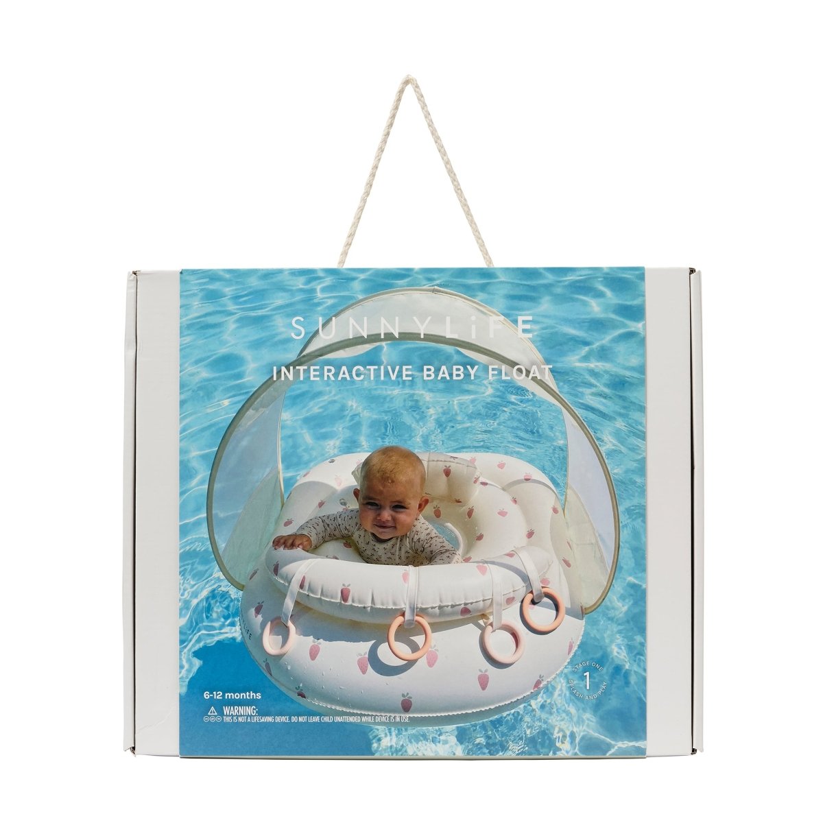 Sunnylife Interactive Baby Float - Strawberry Sunshine Pink