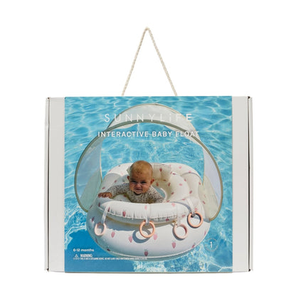 Sunnylife Interactive Baby Float - Strawberry Sunshine Pink