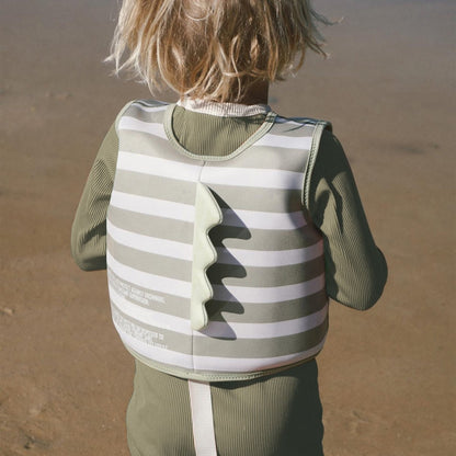 Sunnylife Kids Swim Vest 1-2 - Into The Wild Green Stripe